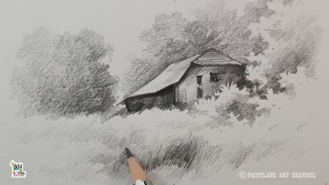 Nature Art with Pencil sketch and shading