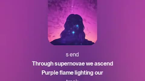 Cosmic Purple Flame