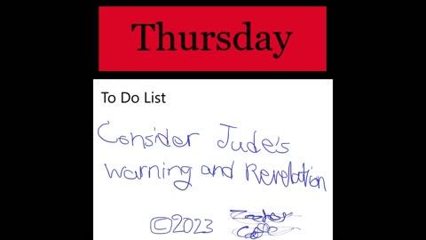 March 9th, 2023 - Jude's Warning and Revelation