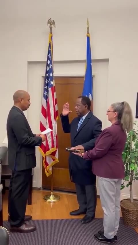 LEO TERRELL SWORN IN AS SENIOR COUNSEL FOR CIVIL RIGHTS