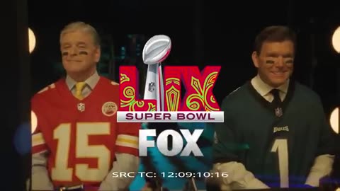 Go behind-the-scenes on the set of our Super Bowl commercial with Sean Hannity and Bret Baier