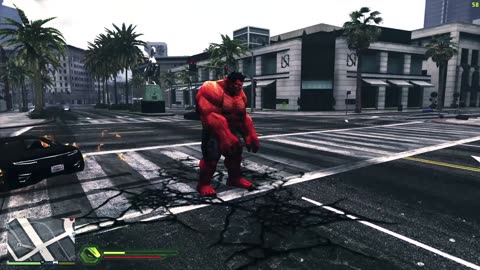 **"Brave New Brawl: Sam Wilson & Hulk vs. Red Hulk – Can Wolverine Stop Him? | GTA 5 Machinima