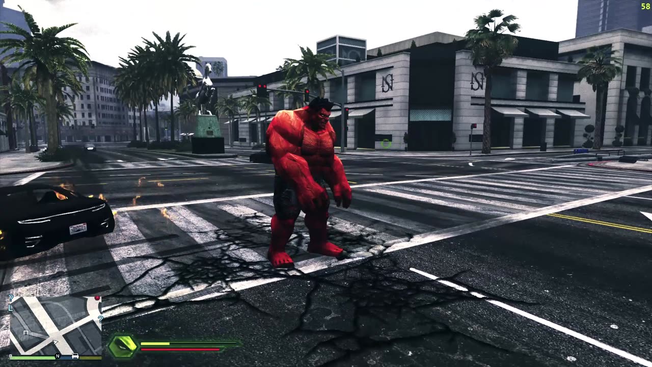 **"Brave New Brawl: Sam Wilson & Hulk vs. Red Hulk – Can Wolverine Stop Him? | GTA 5 Machinima
