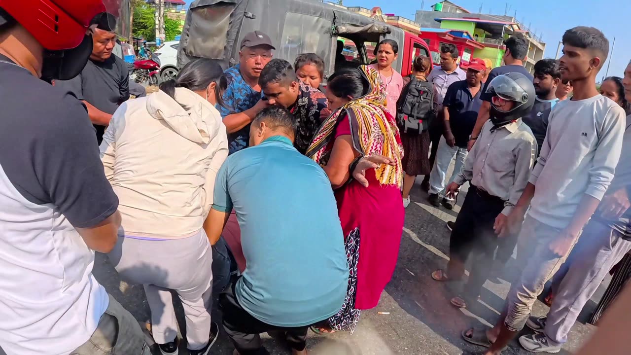 Live Road Accident In Nepal