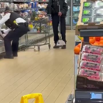 Chicago Police respond to Coyote in the meat department cooler.