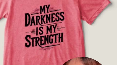 My Darkness Is My Strength" T-Shirt | Bold Streetwear for the Unapologetically Authentic