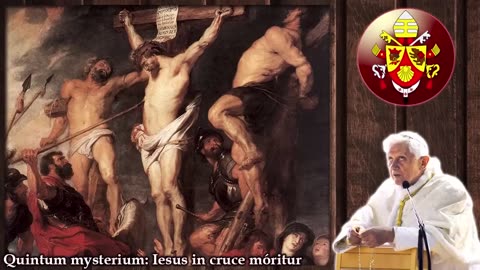 ➕FULL HOLY ROSARY (in Latin) with Pope Benedict XVI - LAUS DEO!!!