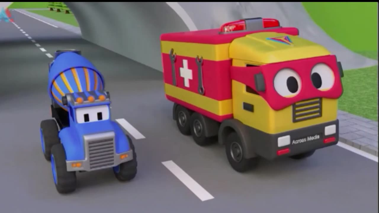 "Rescue Truck and Rescue Excavator Unite: A Detailed Review of Cartoon Film Part 1"