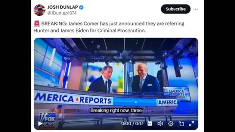 Comer And Committees Refer Joe And Hunter Biden To DOJ For Charges!