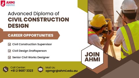 Advance Diploma of Civil Construction, AHMI