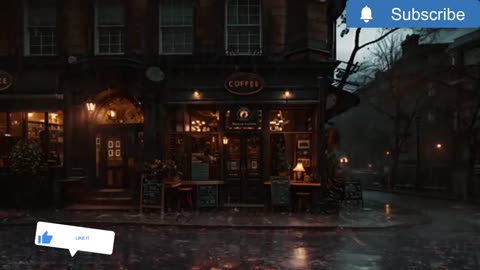 Dark Mod with rain drops and piano Music for stress relief,study, reading, writing.