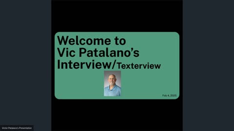 Interviews/Texterviews With Mr. Victor Patalano P