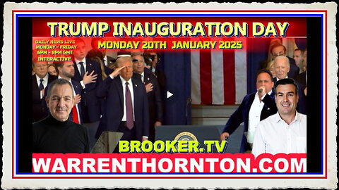 TRUMP INAUGURATION DAY WITH WARREN THORNTON, PAUL BROOKER LEMBIT OPIK