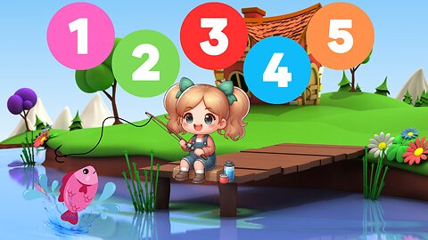 1, 2, 3, 4, 5 Once I Caught A Fish Alive - Toddler Nursery Rhymes With Lyrics - Kids Counting Songs