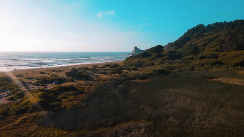 Drone POV - Nature Sounds & Music #relaxing #sleep #study #nature #travel #ocean #music #drone #pov