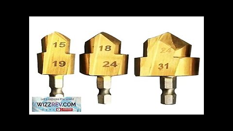 3PCS 6.35mm 1/4" Hex Shank 3 Flutes High-Speed Steel Countersink Drill Bit Review