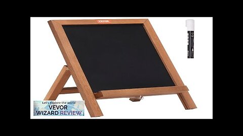 VEVOR Tabletop Chalkboard Sign Message Signs with Chalks Freestanding Framed Memo Board Review