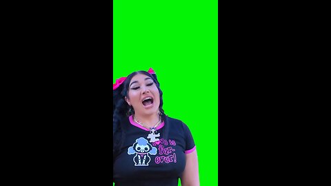 Female Rapper Screaming | Green Screen
