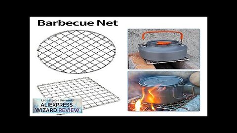 Portable Folding Barbecue Grill Heating Stoves Multifunction Camping BBQ Grill Rack Net Review