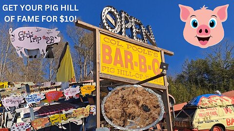 FAMOUS POOLE'S BAR-B-Q RESTAURANT REVIEW! THE PIG HALL OF FAME!