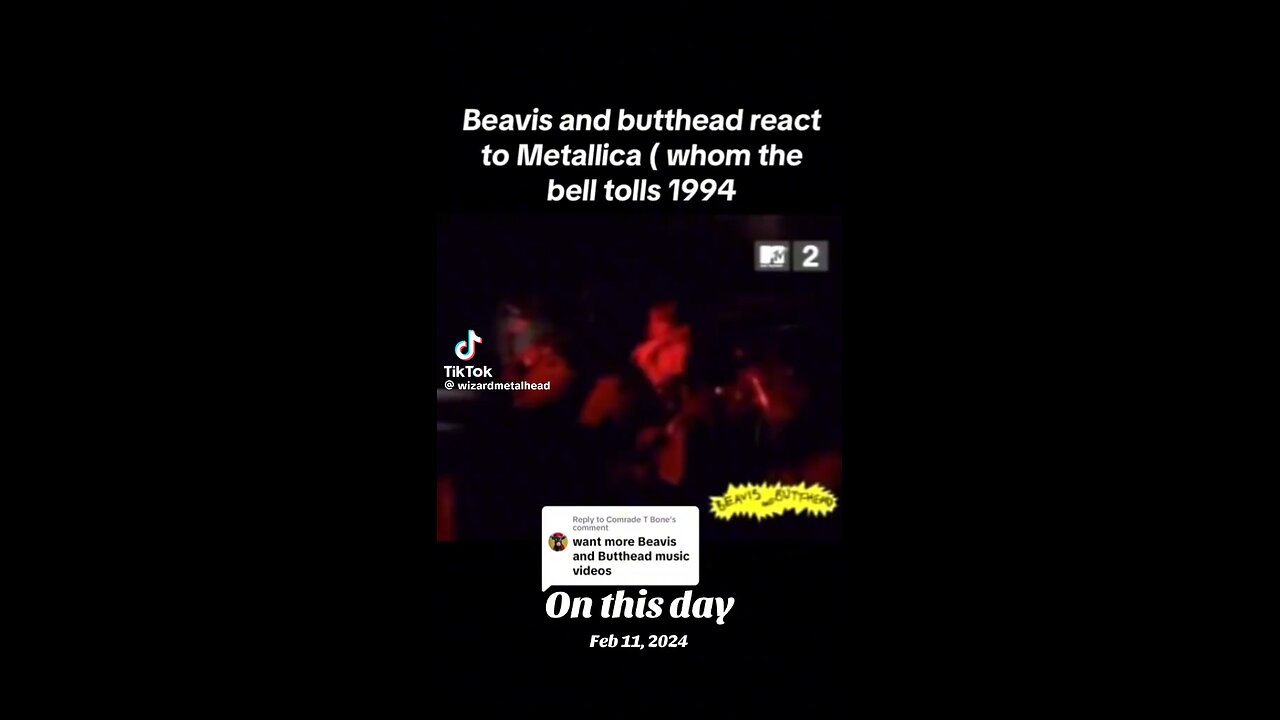 Beavis and Butthead react to Metallica