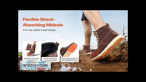 Steel Toe Work Boots US Size 13 Waterproof Moc Toe for Men Review