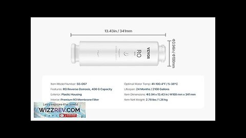 Reverse Osmosis System 400 GPD Replacement for SS-001 Under Sink Water Filter Review