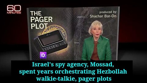 Full "60 MINUTES" interview with a member of Mossad regarding EXPLODING PAGERS ✡️