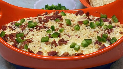 Jalapeno Popper Dip with Bacon #jalapenopoppers