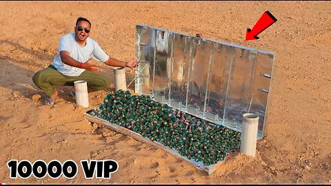 भागो.... भूकंप आ गया - 10000 VIP VS Underground Steel Box - Will It Survive? सच में भूकंप आ गया