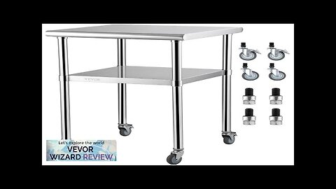 VEVOR Stainless Steel Prep Table 24 x 24 x 36 Inch 600lbs Review