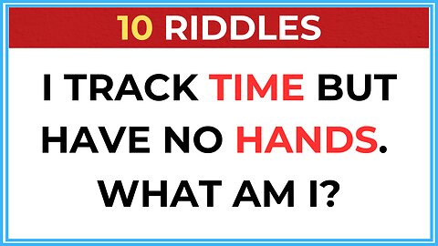 CAN YOU SOLVE THESE 10 TRICKY RIDDLES 🧠 BRAIN TEASERS & RIDDLE QUIZ CHALLENGE