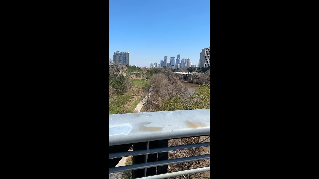 Buffalo Bayou trails in Houston