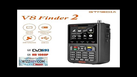 GTMEDIA V8 Finder2 Satellite Finder Digital FTA DVB-S/ S2/ S2X Signal Detector Review