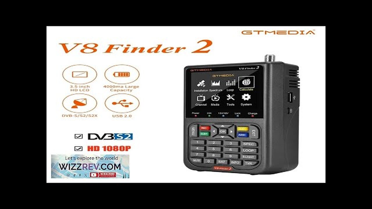 GTMEDIA V8 Finder2 Satellite Finder Digital FTA DVB-S/ S2/ S2X Signal Detector Review