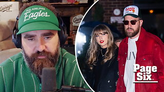 Travis Kelce reveals if Taylor Swift listens to 'New Heights' following Jason's congrats for iHeartRadio Music Award