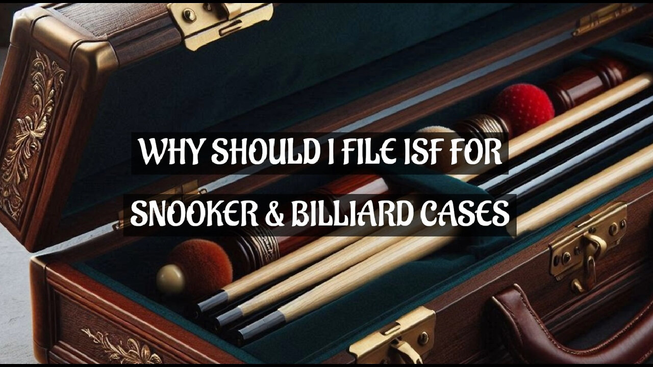 Don't Sink Your Game: Mastering Importer Security Filing for Billiards!