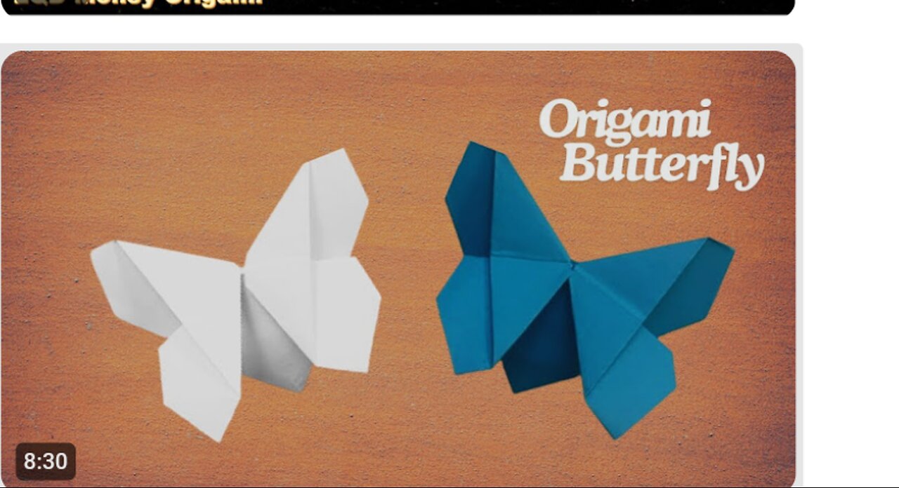 How to make origami butterfly