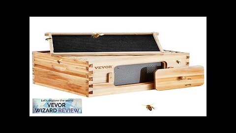 VEVOR Bee Hive Deep Box Starter Kit 100% Beeswax Coated Natural Cedar Review