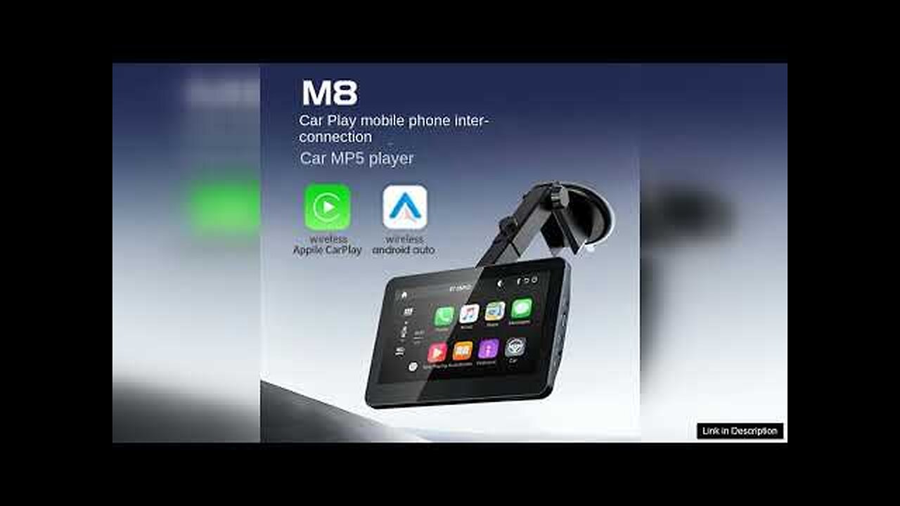 7 inch Wireless CarPlay Car MP5 Player bluetooth FM Transmitter Rearview Camera Review