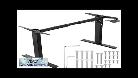 VEVOR Standing Desk Frame Adjustable 27.6-46.1 inch Height & 35.4-53.2 inch Length Review