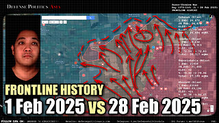 February 2025 Frontline History: Russia's real push at Andriivka and V.N; Ukraine lost more Kursk...