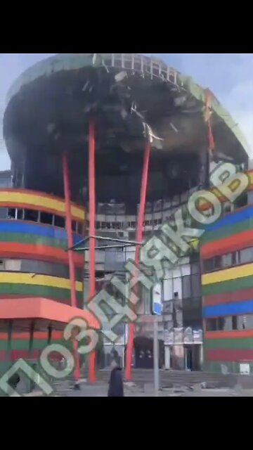 DRONE DEBRIS CAUSED FIRE-EXPLOSION🇺🇦💥👾💥🏪🔥AT VLADIKAVKAZ SHOPPING CENTER IN RUSSIA🇷🇺🚀💥👾🔥🏪💫
