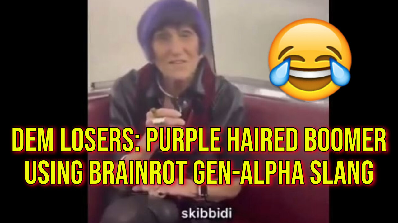 Purple Haired, Boomer Woman Using Gen-Alpha Slang To Reach Young Audiences