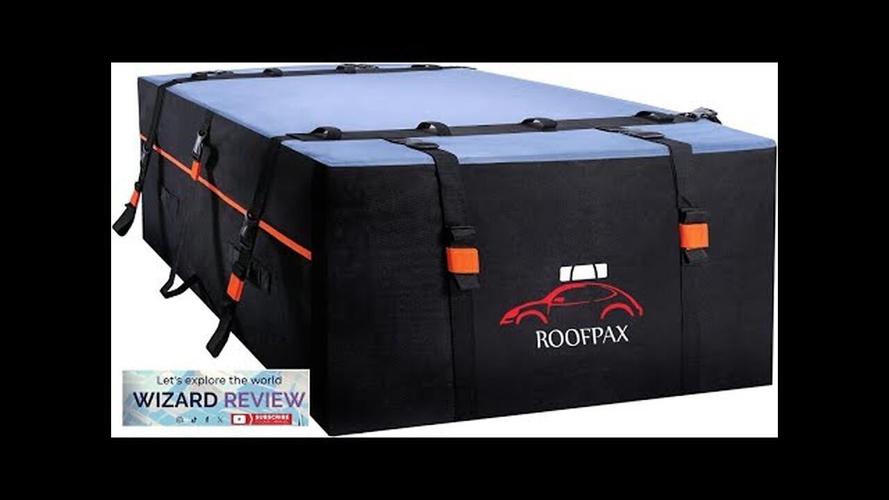 RoofPax 23 cft. Extra Waterproof Rooftop Cargo Carrier Bag Double Weatherproof Zippers Review