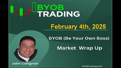February 4th, 2025 BYOB Market Wrap Up. For educational purposes only.