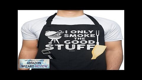 100% Cotton Black Funny Aprons for Men Dad Husband Birthday Father’s Review