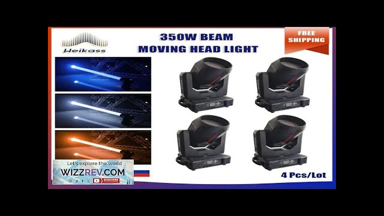 No Tax 4Pcs Moving Head Light 350W Stage Light Effect Projector Review