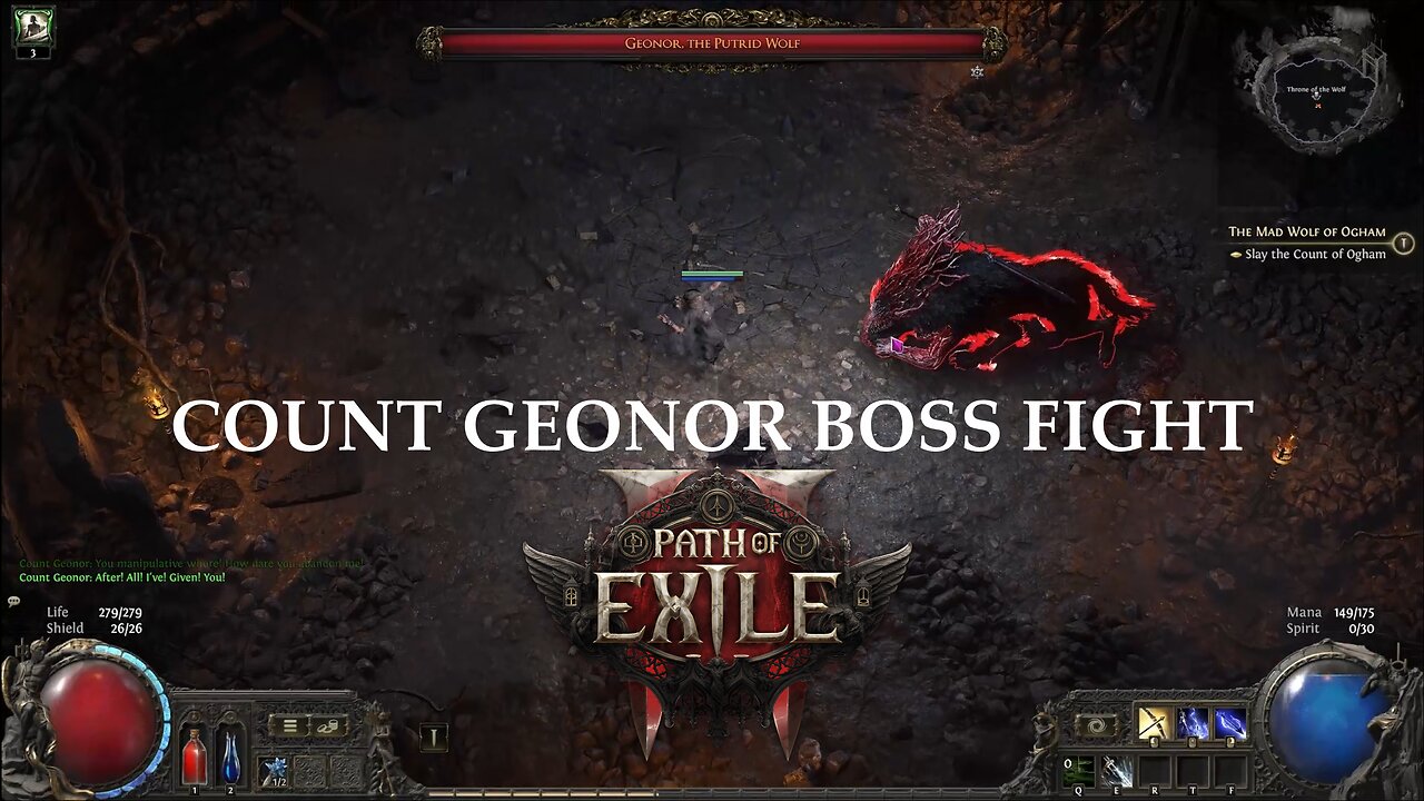 Count Geonor Full Boss Fight Path of Exile 2