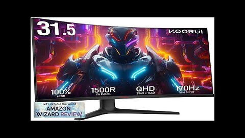 KOORUI 32 inch Curved Gaming Monitor QHD (2560 x 1440) 2K Review